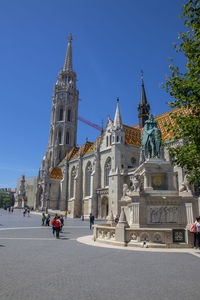 View of cathedral against clear sky