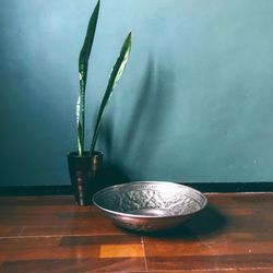 Close-up of vase on table