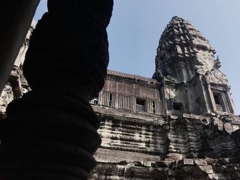 Low angle view of historical building against sky