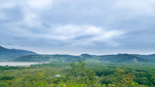 Scenic view of landscape against sky