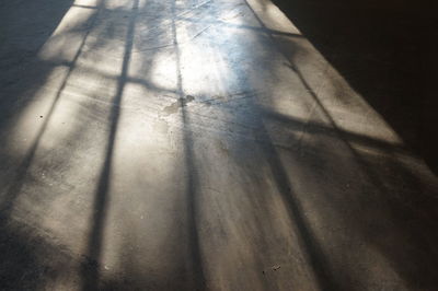 Shadow of person on floor