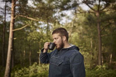 Young man using mobile phone