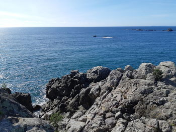 Scenic view of sea against sky