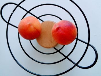 Close-up of apples on table