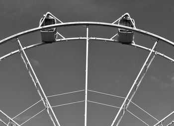 Low angle view of ferris wheel against sky