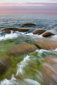 Scenic view of sea waves