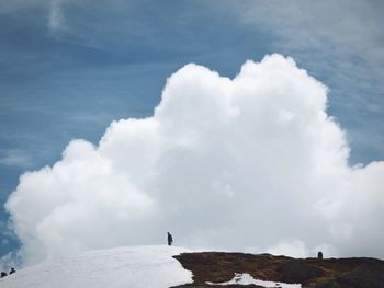 Low angle view of cloudy sky