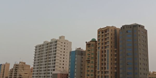 Low angle view of buildings against sky