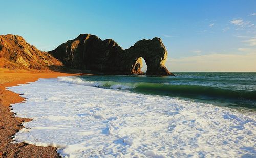 Scenic view of beach