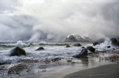 Scenic view of sea against sky