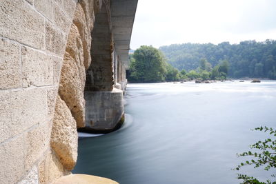 View of bridge over river