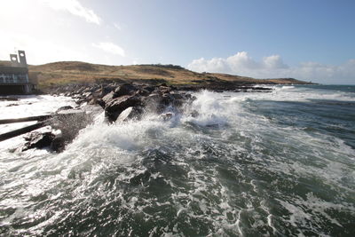 Scenic view of sea against sky