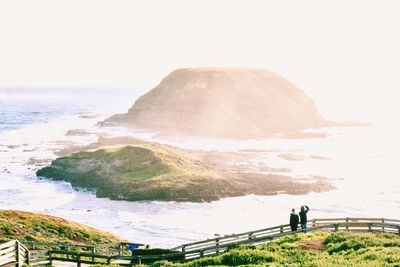 Tourists on the beach