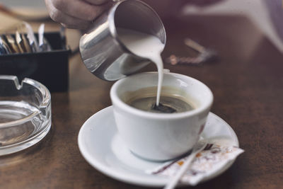 Close-up of coffee cup