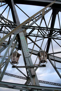 Low angle view of bridge against sky