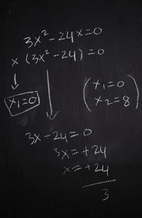 Close-up of text on wall