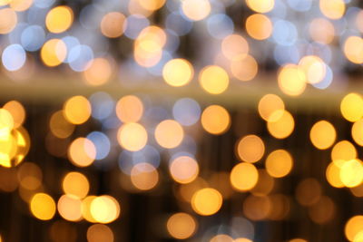 Defocused lights at night