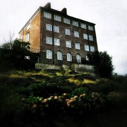 Low angle view of building against sky