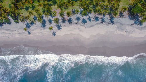 Scenic view of sea against mountains