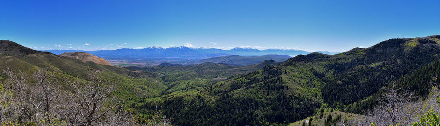 Rocky mountain wasatch front butterfield canyon oquirrh mountains utah, united states.