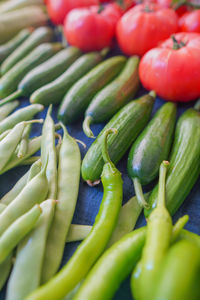 Full frame shot of vegetables at market