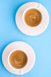 Directly above shot of coffee on table