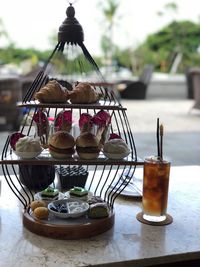 Close-up of drink on table