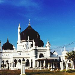 Zahir mosque against blue sky