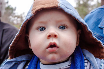 Portrait of cute baby girl