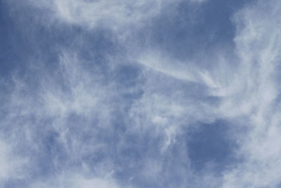 Low angle view of vapor trail in sky