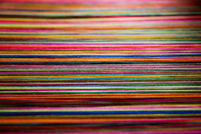 Full frame shot of multi color threads