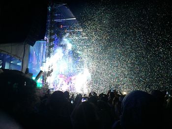 Crowd at music concert