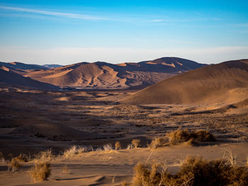 Sand dunes in the gobi dessert, china