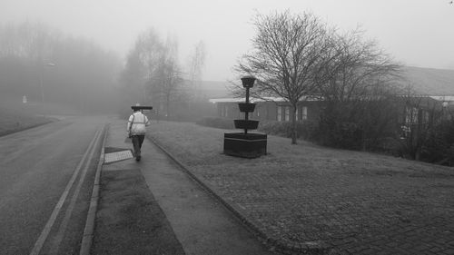 People walking on road