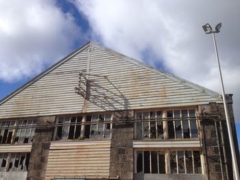 Low angle view of building against sky