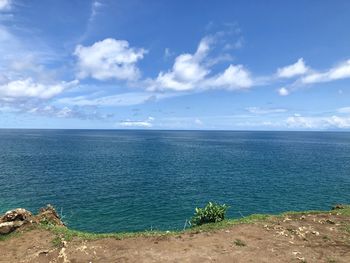 Scenic view of sea against sky