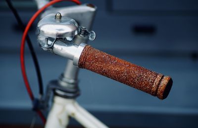 Close-up of bicycle wheel