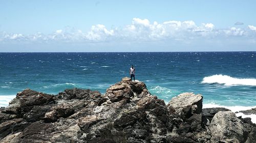 Scenic view of sea against sky