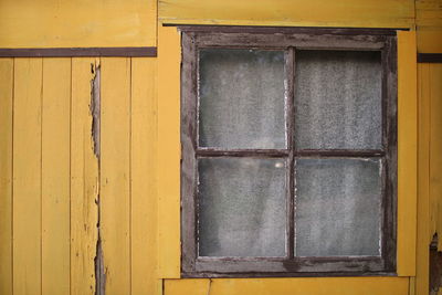 Full frame shot of closed door of building