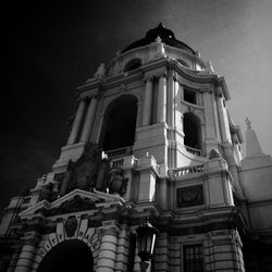 Low angle view of church against sky