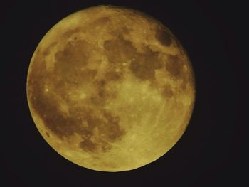 Close-up of moon against sky at night