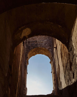 Low angle view of historical building