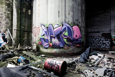 Graffiti on wall