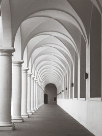 Empty corridor of building