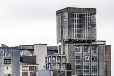 Historic grainsilo in katendrecht, rotterdam, holland