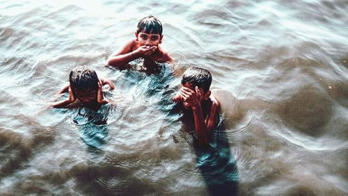 People in sea