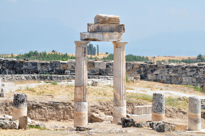 Old ruins against sky