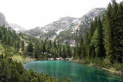 Lake in the middle of the mountains