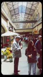 Woman standing in market