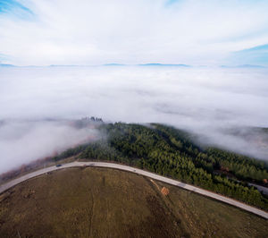 Scenic view of landscape against sky